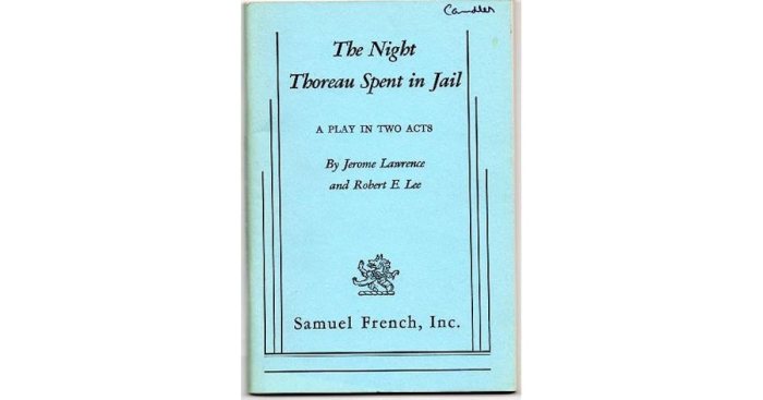 The night thoreau spent in jail pdf