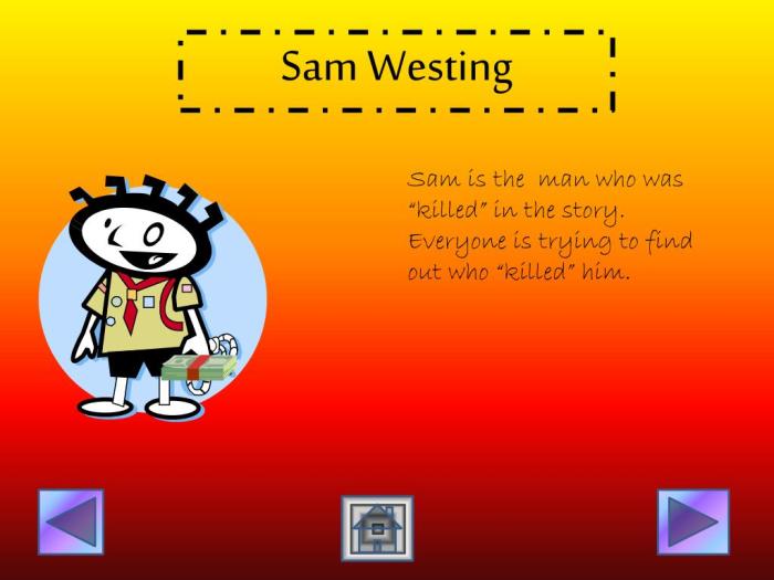 Sam westing from the westing game