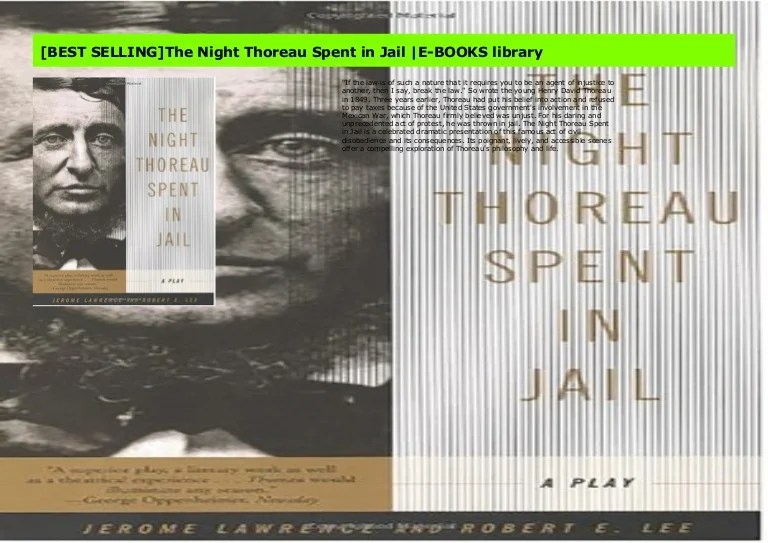 The night thoreau spent in jail pdf